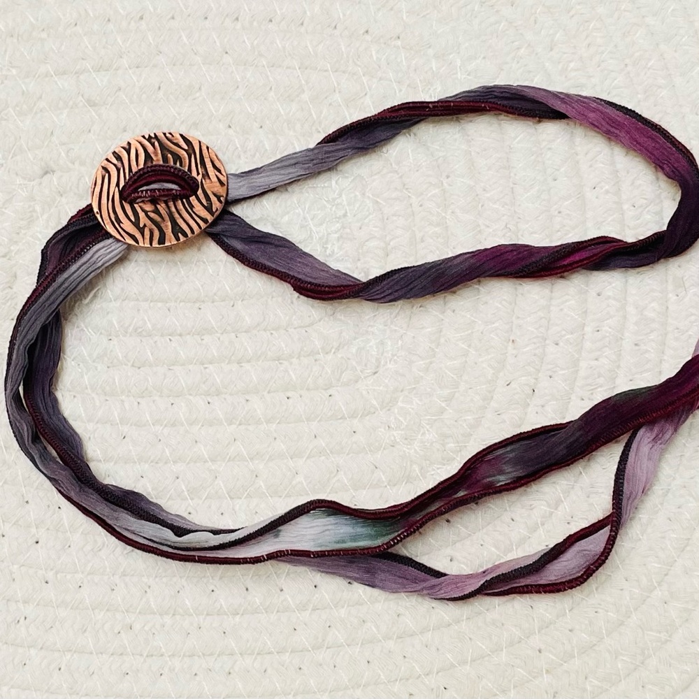 Bohemian Multicolor Silk Wrap Bracelet